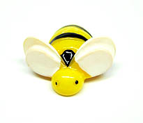 Biene gelb-weiss 2cm